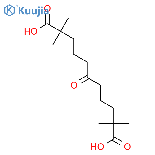 Undecanedioic acid, 2,2,10,10-tetramethyl-6-oxo- structure