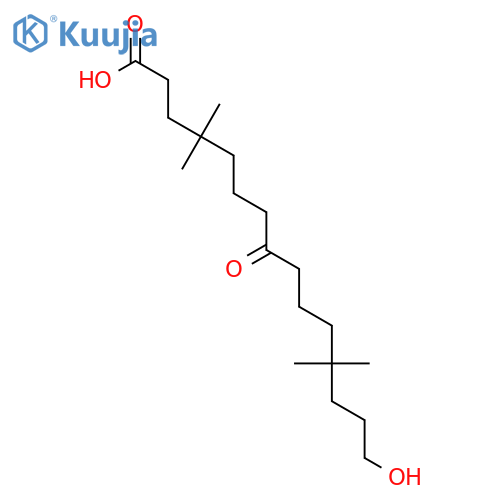 Pentadecanoic acid, 15-hydroxy-4,4,12,12-tetramethyl-8-oxo- structure