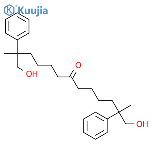 7-TRIDECANONE, 1,13-DIHYDROXY-2,12-DIMETHYL-2,12-DIPHENYL- structure