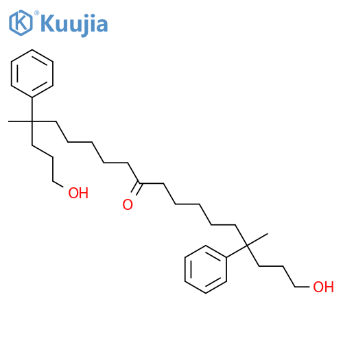 10-Nonadecanone, 1,19-dihydroxy-4,16-dimethyl-4,16-diphenyl- structure