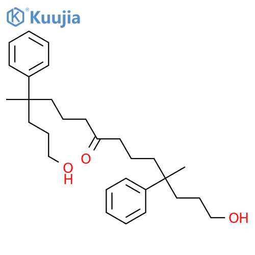 8-PENTADECANONE, 1,15-DIHYDROXY-4,12-DIMETHYL-4,12-DIPHENYL- structure