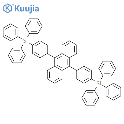 Silane, (9,10-anthracenediyldi-4,1-phenylene)bis[triphenyl- structure