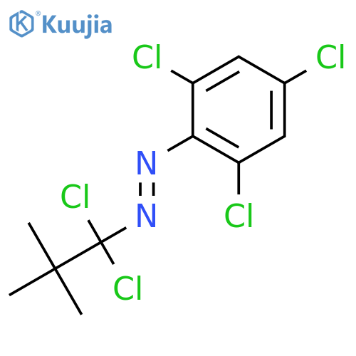 Diazene, (1,1-dichloro-2,2-dimethylpropyl)(2,4,6-trichlorophenyl)- structure
