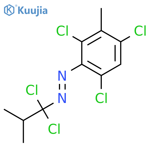 Diazene, (1,1-dichloro-2-methylpropyl)(2,4,6-trichloro-3-methylphenyl)- structure