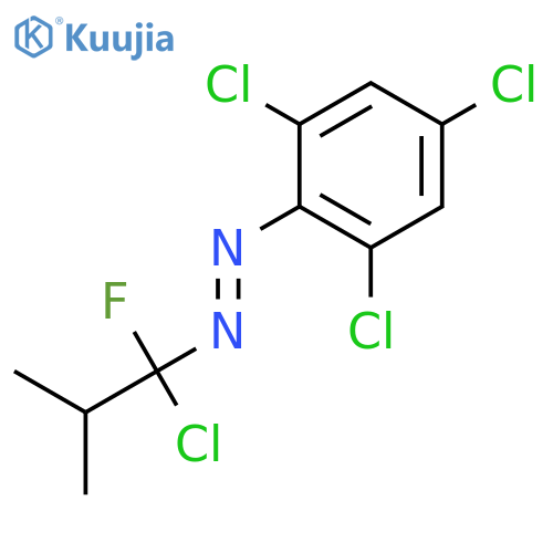 DIAZENE, (1-CHLORO-1-FLUORO-2-METHYLPROPYL)(2,4,6-TRICHLOROPHENYL)- structure