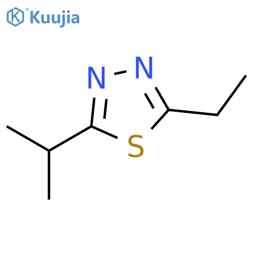 1,3,4-Thiadiazole, 2-ethyl-5-(1-methylethyl)- structure
