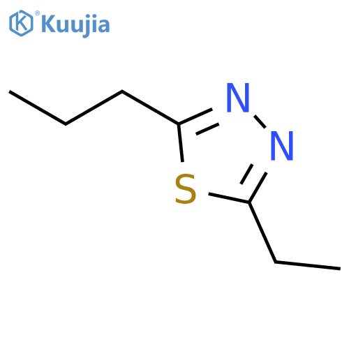 1,3,4-Thiadiazole, 2-ethyl-5-propyl- structure