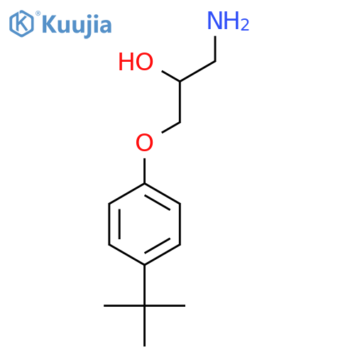 1-amino-3-(4-tert-butylphenoxy)propan-2-ol structure