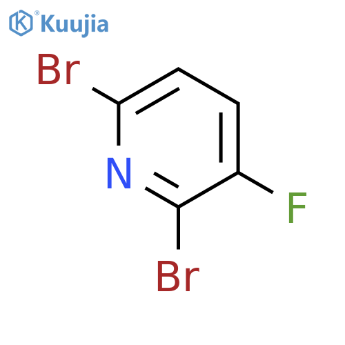 2,6-Dibromo-3-fluoropyridine structure