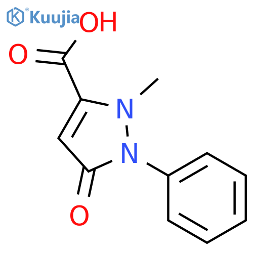 1H-Pyrazole-3-carboxylicacid, 2,5-dihydro-2-methyl-5-oxo-1-phenyl- structure