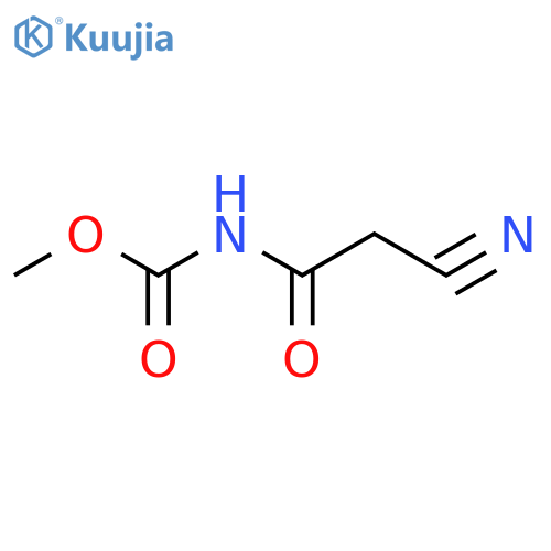 methyl N-(2-cyanoacetyl)carbamate structure