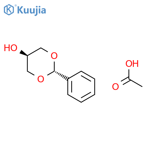 1,3-DIOXAN-5-OL, 2-PHENYL-, ACETATE, TRANS- structure