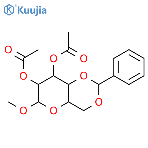 a-D-Glucopyranoside, methyl4,6-O-(phenylmethylene)-, diacetate (9CI) structure