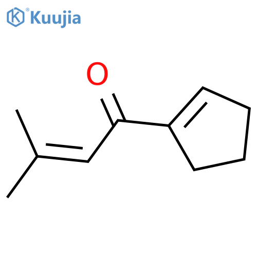1-(Cyclopent-1-en-1-yl)-3-methylbut-2-en-1-one structure
