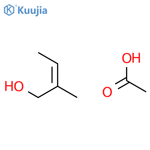 2-Buten-1-ol, 2-methyl-, acetate, (2Z)- structure
