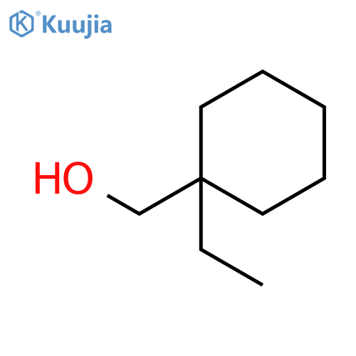 (1-ethylcyclohexyl)methanol structure