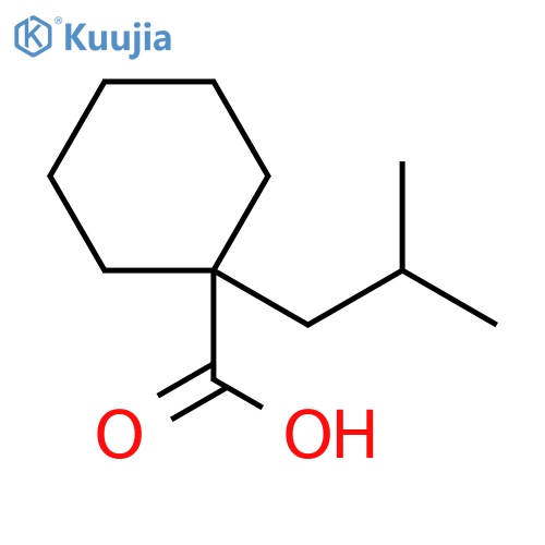1-(2-methylpropyl)cyclohexane-1-carboxylic acid structure