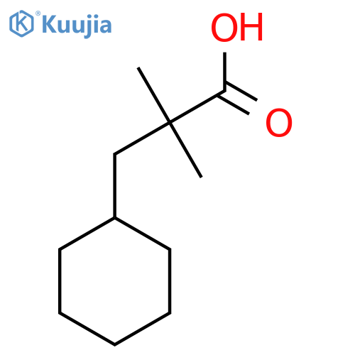 3-Cyclohexyl-2,2-dimethylpropanoic acid structure