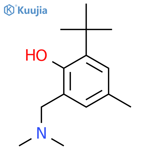 2-(tert-Butyl)-6-(dimethylamino)methyl-4-methylbenzenol structure