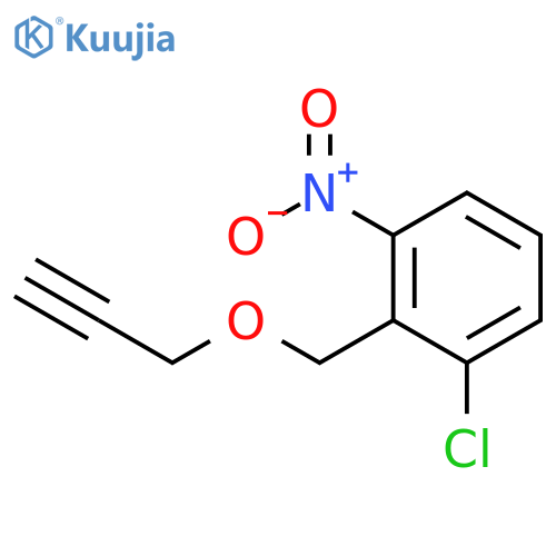 BENZENE, 1-CHLORO-3-NITRO-2-[(2-PROPYNYLOXY)METHYL]- structure