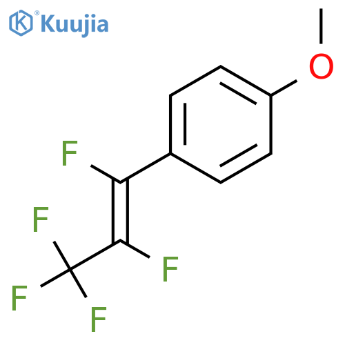 1-Methoxy-4-((1Z)-1,2,3,3,3-pentafluoro-1-propen-1-yl)benzene structure
