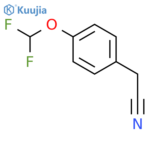 2-[4-(difluoromethoxy)phenyl]acetonitrile structure