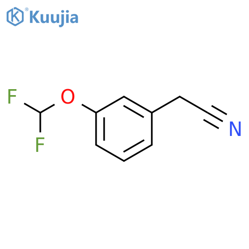 2-3-(difluoromethoxy)phenylacetonitrile structure