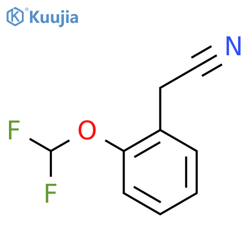 2-[2-(difluoromethoxy)phenyl]acetonitrile structure