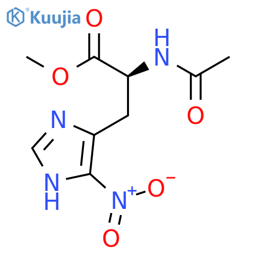 L-Histidine, N-acetyl-5-nitro-, methyl ester structure
