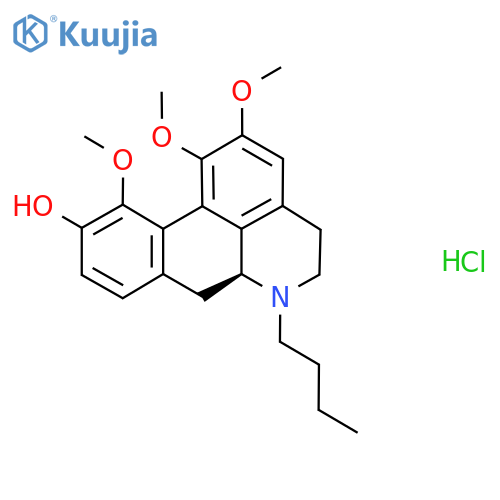 (6As)-6-butyl-1,2,11-trimethoxy-5,6,6a,7-tetrahydro-4H-dibenzo[de,g]quinolin-10-ol;hydrochloride structure