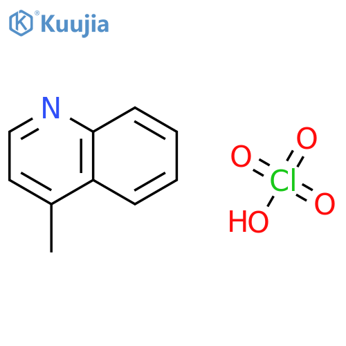 QUINOLINE, 4-METHYL-, PERCHLORATE structure