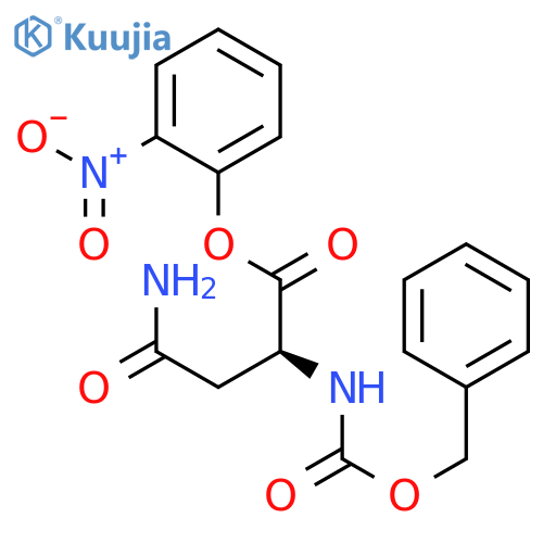 L-Asparagine, N2-[(phenylmethoxy)carbonyl]-, 2-nitrophenyl ester structure
