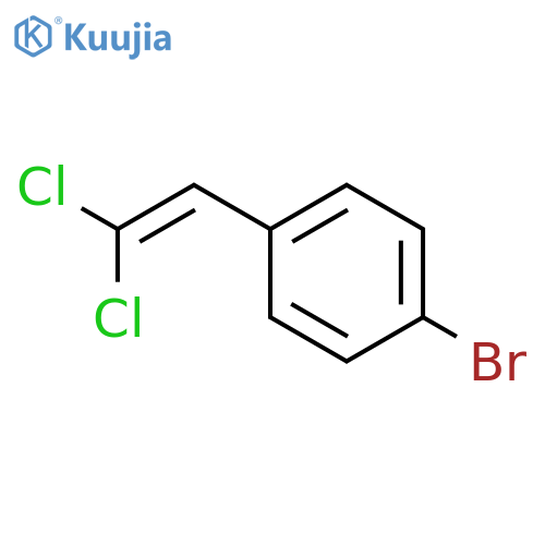 Benzene, 1-bromo-4-(2,2-dichloroethenyl)- structure