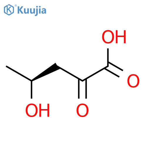Pentanoic acid, 4-hydroxy-2-oxo-, (4S)- structure