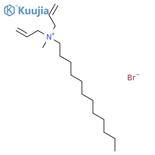 1-Dodecanaminium, N-methyl-N,N-di-2-propenyl-, bromide structure