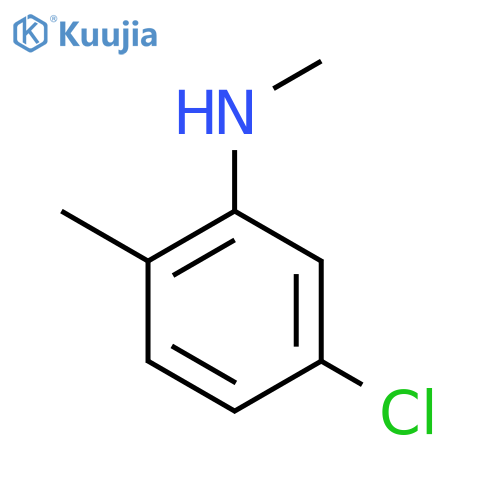 5-chloro-N,2-dimethylaniline structure