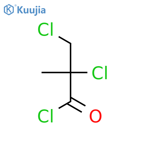 Propanoyl chloride, 2,3-dichloro-2-methyl- structure