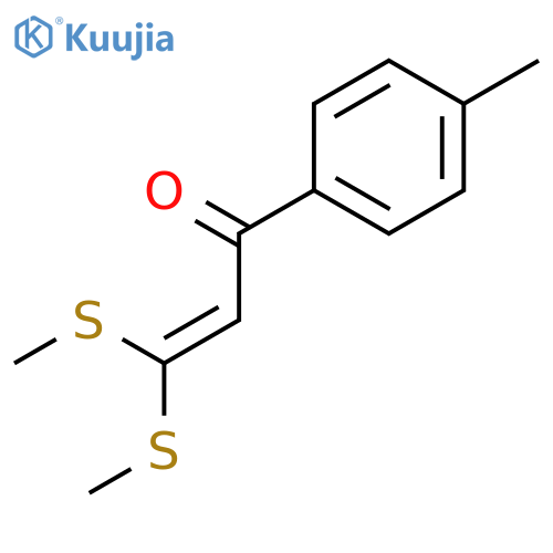 2-Propen-1-one,1-(4-methylphenyl)-3,3-bis(methylthio)- structure