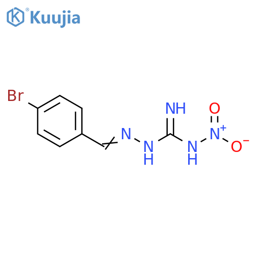 Hydrazinecarboximidamide, 2-[(4-bromophenyl)methylene]-N-nitro- structure