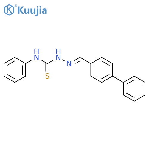 Hydrazinecarbothioamide,2-([1,1'-biphenyl]-4-ylmethylene)-N-phenyl- structure