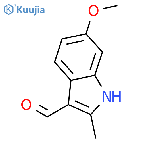6-methoxy-2-methyl-1H-Indole-3-carboxaldehyde structure