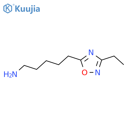 1,2,4-Oxadiazole-5-pentanamine,3-ethyl- structure