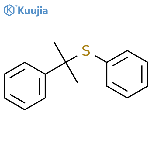 Benzene, [(1-methyl-1-phenylethyl)thio]- structure