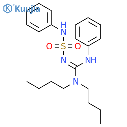 (Z)-N',N'-dibutyl-N-phenyl-N''-(phenylsulfamoyl)guanidine structure