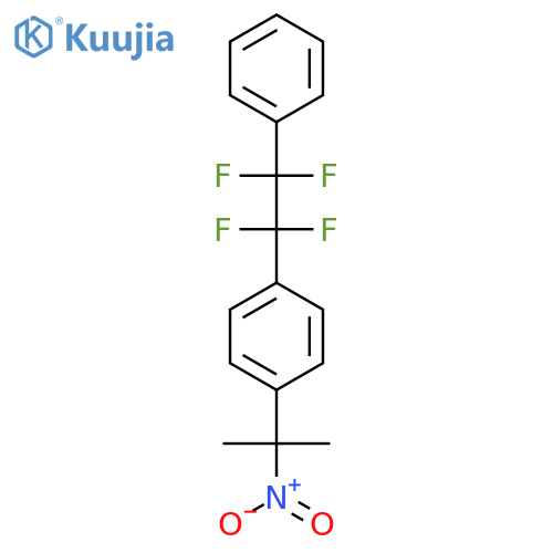 Benzene, 1-(1-methyl-1-nitroethyl)-4-(1,1,2,2-tetrafluoro-2-phenylethyl)- structure