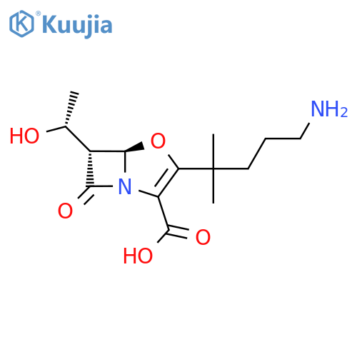 4-Oxa-1-azabicyclo(3.2.0)hept-2-ene-2-carboxylic acid, 3-(4-amino-1,1-dimethylbutyl)-6-((1R)-1-hydroxyethyl)-7-oxo-, (5R,6R)- structure