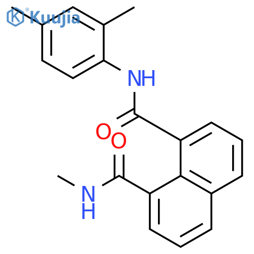 1,8-Naphthalenedicarboxamide, N-(2,4-dimethylphenyl)-N'-methyl- structure