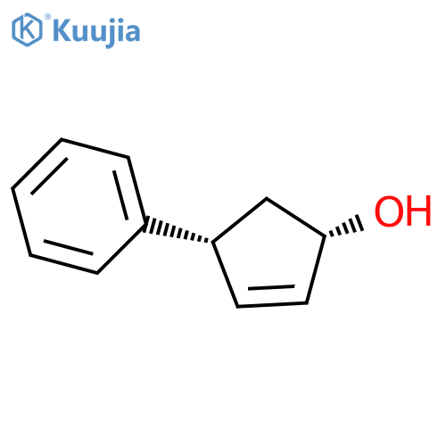 2-Cyclopenten-1-ol, 4-phenyl-, (1R,4S)-rel- (9CI) structure