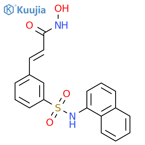 2-Propenamide, N-hydroxy-3-[3-[(1-naphthalenylamino)sulfonyl]phenyl]- structure