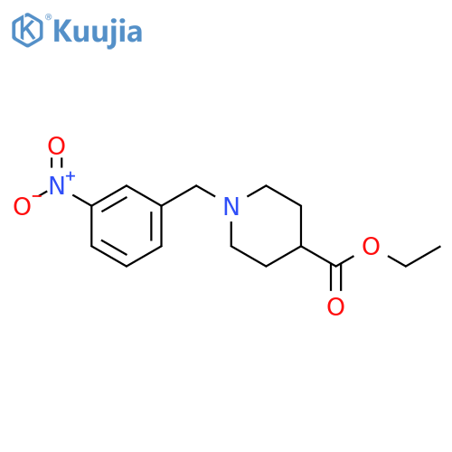 Ethyl 1-(3-nitrobenzyl)piperidine-4-carboxylate structure
